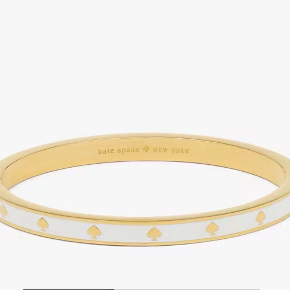 Kate Spade Gold and White Minimalist Bracelet